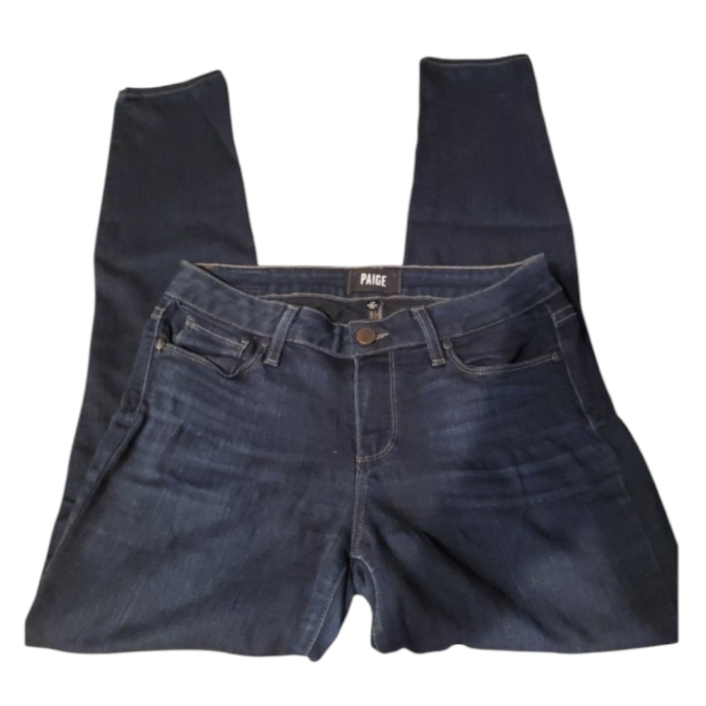 PAIGE VERDUGO ANKLE SIZE 28 DARK BLUE WOMEN'S JEANS